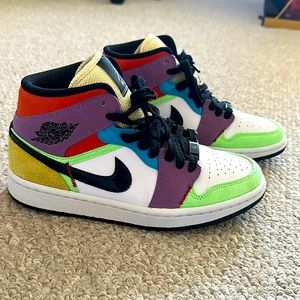 Multi-Colour Jordan 1 Shoes